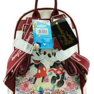 Wondapop Disney Mickey and Minnie Mouse 11" Vegan Leather Fashion Mini Backpack