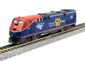 kato n scale ge p42 genesis locomotive (dcc equipped) amtrak 108 (phase vi/50th)