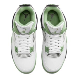 Jordan Air 4 Retro Women's White/Oil Green-Dark Ash AQ9129-103 8