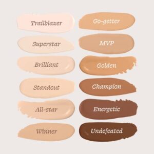 Alleyoop Game Face Concealer Makeup, Lightweight to Medium Buildable Coverage Under Eye Concealer, For Blemishes, Crease-proof and Hydrating with Aloe Stem Cell, Smooth Second Skin Finish - Brilliant