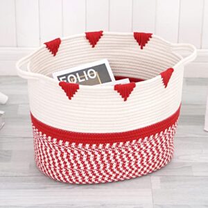red heart storage basket, cotton rope storage, snack storage, book storage, clothes storage, dirty laundry basket