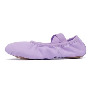 Ballet Shoes for Girls Toddler Lyrical Shoes Split Sole Turners Dance Shoes Purple 9 M US Women