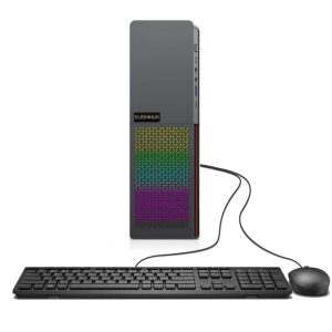 euishihua desktop pc quad core i5 computer 16gb ram 512gb ssd with type c usb 3.0 hdmi vga audio port rgb led panel wired mouse keyboard combo for home entertainment business black