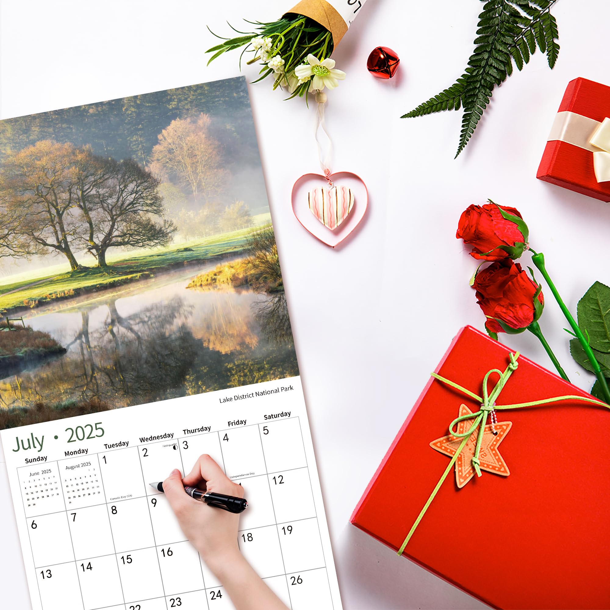 2024 2025 Wall Calendar, July 2024 - December 2025, Wall Calendar National Park, 12" x 24" Opened,Full Page Months Thick & Sturdy Paper for Gift Perfect Calendar Organizing & Planning