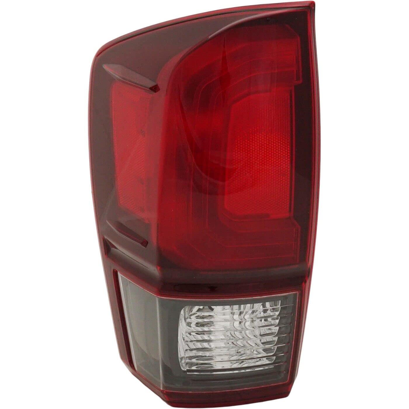 Robautoparts Halogen Tail Light Assembly Left Driver Side 2018-2023 For Toyota Tacoma Red/Smoke Lens Base/SR/SR5/ TRD Off-Road/TRD Sport 2018-2019 Models TO2800203 8156004181