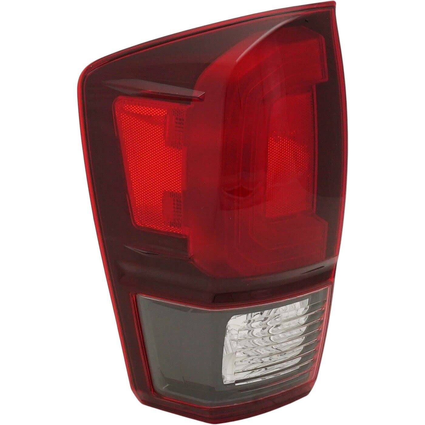 Robautoparts Halogen Tail Light Assembly Left Driver Side 2018-2023 For Toyota Tacoma Red/Smoke Lens Base/SR/SR5/ TRD Off-Road/TRD Sport 2018-2019 Models TO2800203 8156004181