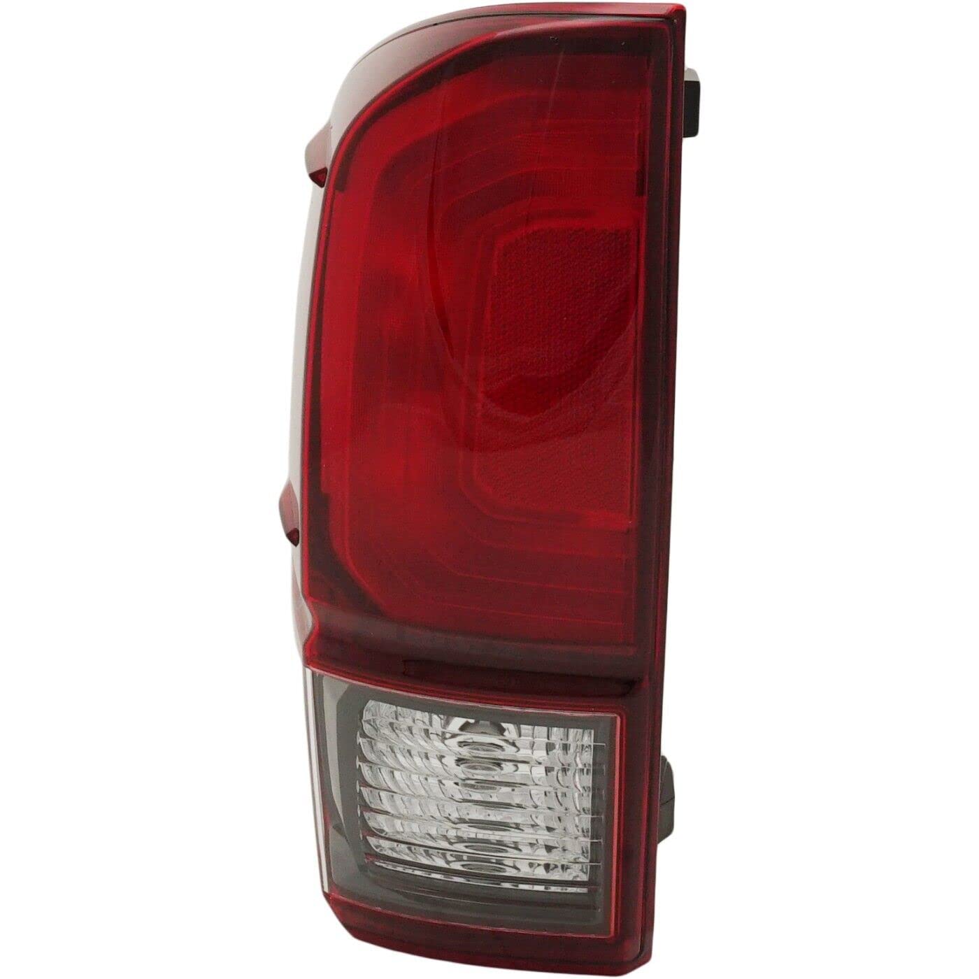 Robautoparts Halogen Tail Light Assembly Left Driver Side 2018-2023 For Toyota Tacoma Red/Smoke Lens Base/SR/SR5/ TRD Off-Road/TRD Sport 2018-2019 Models TO2800203 8156004181