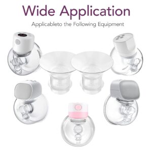 Momlist 21mm Breast Pump Flange Insert, Compatible with TSRETE/Momcozy Wearable Breast Pump S9/S10/S12/S9 Pro/S12 Pro 2PCS