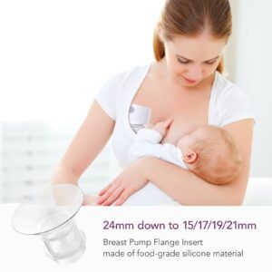 Momlist 21mm Breast Pump Flange Insert, Compatible with TSRETE/Momcozy Wearable Breast Pump S9/S10/S12/S9 Pro/S12 Pro 2PCS