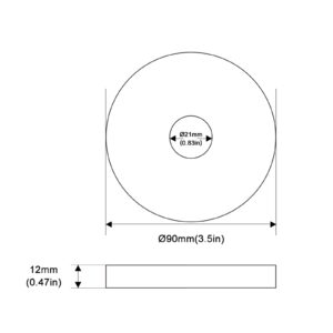 OFFO Extra Large Shower Arm Flange 3.5 Inches in Outer Diameter Replacement Shower Head Arm Escutcheon Plate Suitable for Most Brands Shower Head Arms, Chrome