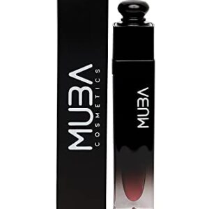 MUBA COSMETICS Liquid Lipstick - 24 Hour Waterproof Long Lasting, None- Transferable & High-Pigment Lip Makeup, Lipstick for Women - Liquid Lipsticks, Perfect Beauty Gifts (Bite Me)