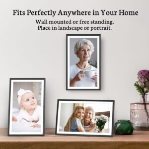 BSIMB 15.6 Inch FHD 64GB Extra Large WiFi Digital Picture Frame, Smart Photo Frame 1920x1080 IPS Touchscreen, Motion Sensor, Send Picture from Anywhere, Gift for Mother's Day