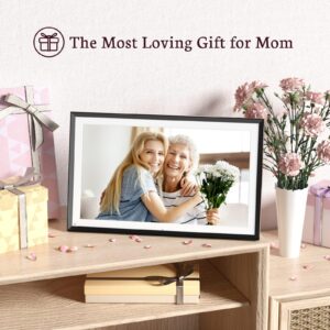 BSIMB 15.6 Inch FHD 64GB Extra Large WiFi Digital Picture Frame, Smart Photo Frame 1920x1080 IPS Touchscreen, Motion Sensor, Send Picture from Anywhere, Gift for Mother's Day