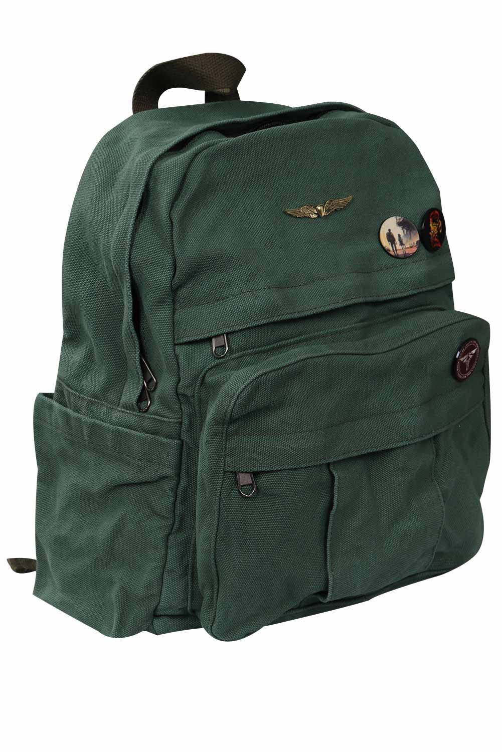 Verycos Adult Joel Miller Cosplay Bag Ellie Williams Backpack Vintage Canvas Bookbag Casual Travel Tactical Daypack