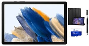 samsung galaxy tab a8 android wifi tablet, 10.5'' touchscreen (1920x1200) lcd screen, 4gb ram, 64gb storage, bluetooth, android 11 os, gray + accessories