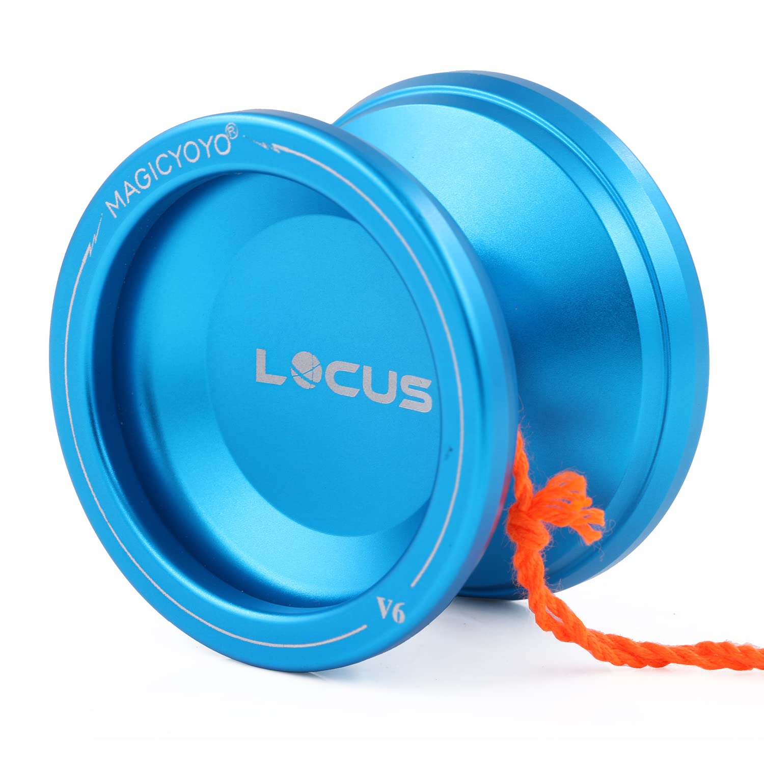 MAGICYOYO V6 Locus Pro Responsive Yoyo & Unresponsive Yo-yo for Kids Adults, Advanced Yoyos Tricks, Magic Yoyo V6 Metal Yo Yo with Unresponsive Bearing+ 10 Yo Yos Strings+Bag+ Remover, Deep Blue