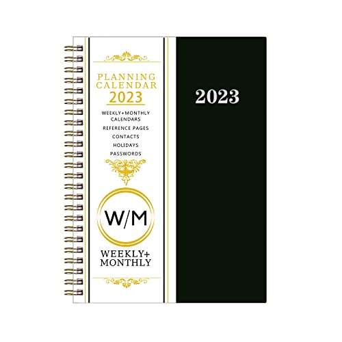 2023 Diary A5 Page Planner 6.2” X 8.5” Weekly Monthly Daily journal from JAN.2023 to DEC.2023 Inner Pocket, Thick Paper