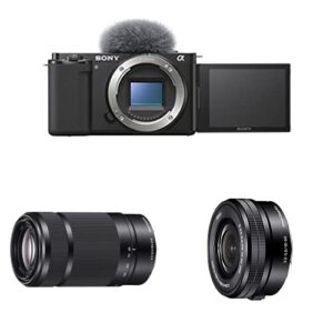 sony alpha zv-e10 with double lens kit