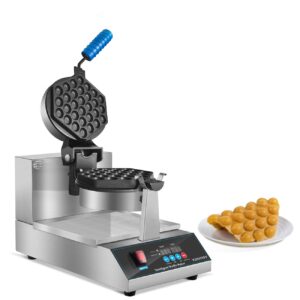 yooyist led egg bubble waffle iron machine rotating belgian waffle maker commercial grade professional intelligent heavy duty non stick digital for hotel restaurant