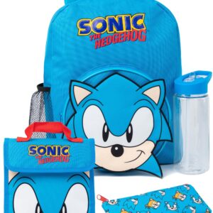 Sonic The Hedgehog Boy's Schoolbag Set, Blue, One Size