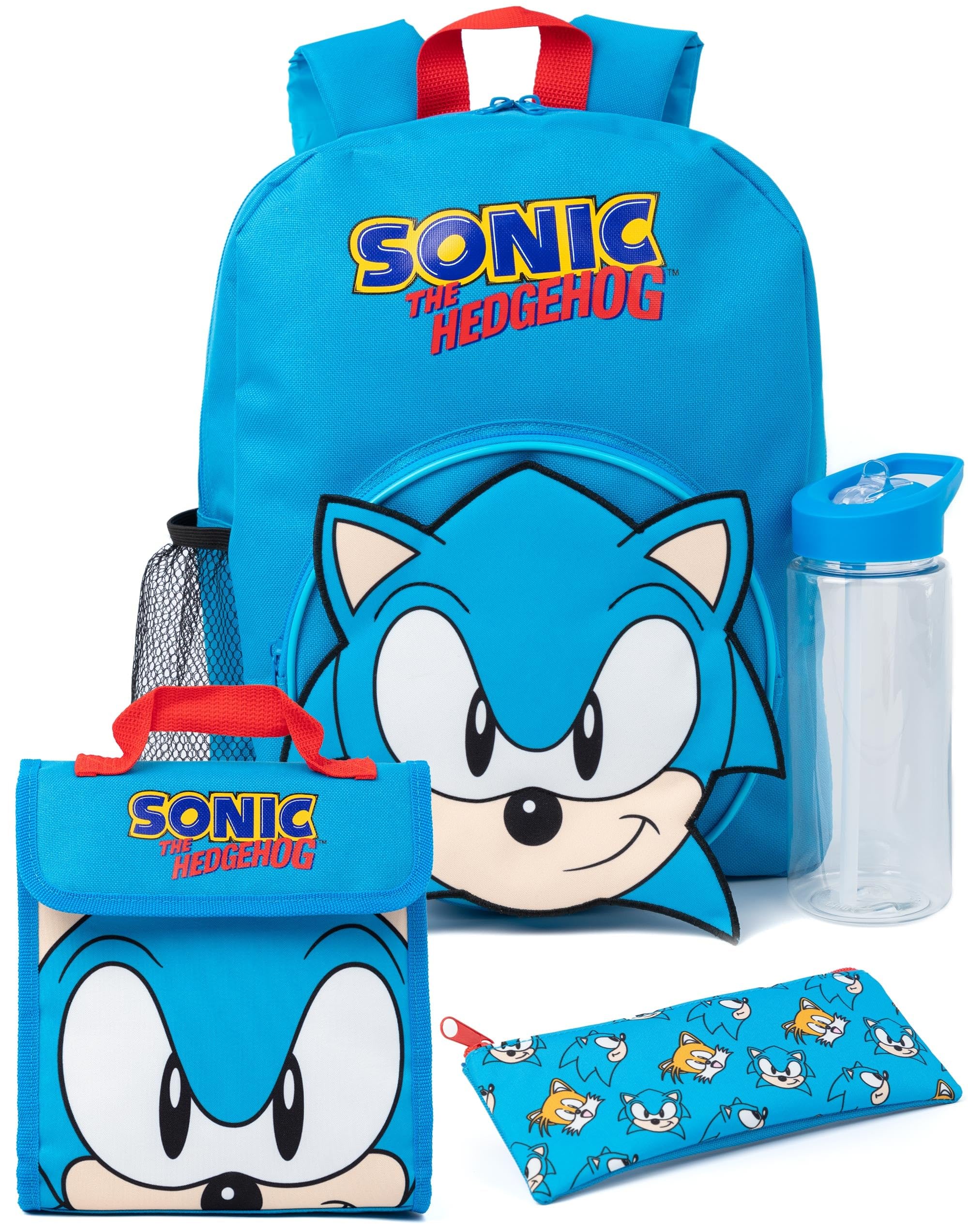 Sonic The Hedgehog Boy's Schoolbag Set, Blue, One Size