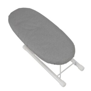 small ironing board, heat resistant mini iron board portable foldable tabletop ironing board for home dorm sewing craft (grey)