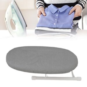 Small Ironing Board, Heat Resistant Mini Iron Board Portable Foldable Tabletop Ironing Board for Home Dorm Sewing Craft (Grey)