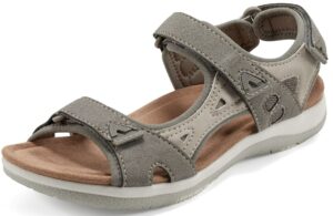 earth origins women's skylar sandal, light grey, 6.5 m us