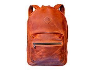 olpr. leather backpack (chocolate)