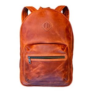 olpr. Leather Backpack (Chocolate)