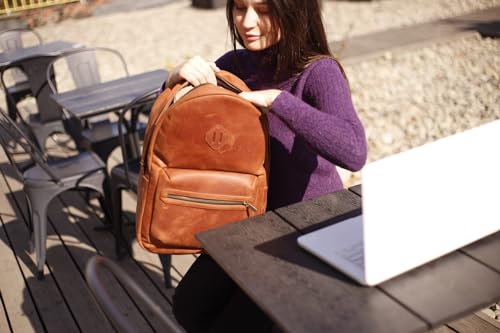 olpr. Leather Backpack (Chocolate)