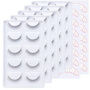 25 pairs practice eyelashes training lashes self-adhesive practice lashes with 70 pairs under eye positioning sticker pads for training eyelash extension makeup beginners (practice lashes a)
