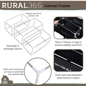 Ruralty ATV Storage Bag - 15.5 x 32.5in Cargo 4 Wheeler Storage Bag Accessories ATV Back Seat Rack Camping Storage