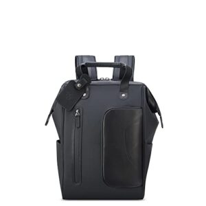 peugeot voyages backpack tote, black, 16 inch laptop sleeve