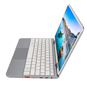 10.8 inch 2 in 1 laptop, laptop 8+1tb memory 360 rotatable fhd screen efficient portable with touch pen keyboard for office (8+1tb us plug)