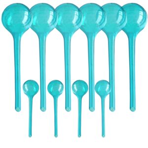 10pcs plant self watering globe stakes, aqua plant watering stakes automatic plant watering bulb system spikes, flower automatic watering device, garden self waterer for indoor outdoor plant