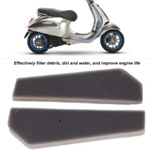 2pcs Air Box Foam Filter, Air Filter Cleaner Sponge for GY6 49cc 50cc 139QMB Scooters Moped Replacement for Taotao