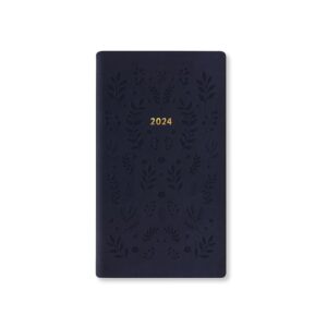 Letts Woodland Medium Pocket week to view 2024 diary - navy