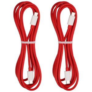 apapatek supervooc usb-c to usb-c cable for oneplus 10t/pro 6.6ft,2-pack type c warp charge dash charger cable 65w super pd fast charging cord for oneplus 9 pro 9 8t 8 pro 7t ipad pro macbook pro air
