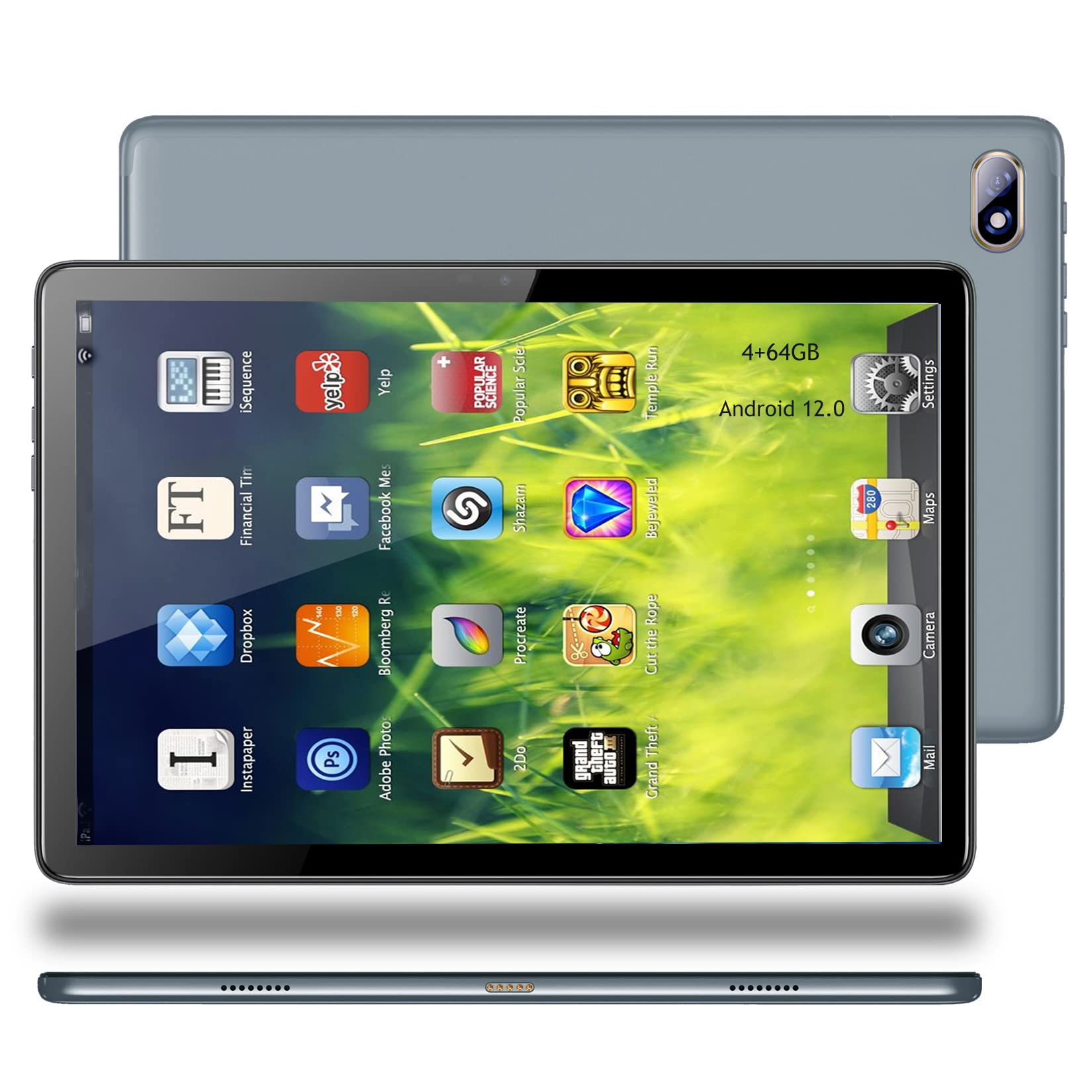ZAOFEPU Android Tablet 12.0 WiFi HD Display New 2023 Version Andorid Tablets PC RAM 4+ROM 64GB, 5000mAh Large Capacity Battery (G15)