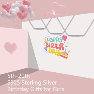 STORUP 11 Year Old Girl Birthday Gift Ideas, Birthday Gifts for 11 Year Old Girls Sterling Silver Heart Pendant Necklace Happy 11th Birthday Gifts for Girls Teen Girls Daughter Sister Niece Friend