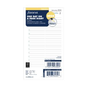 filofax personal day per page english appointments diary - 2024