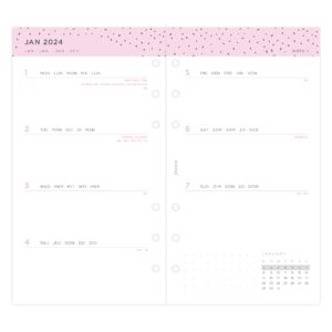 Filofax Personal Confetti week to view 2024 diary