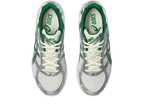 ASICS Gel-1130 Sneakers, Cream/Kale, White, Green, 5 US Women/4 US Men