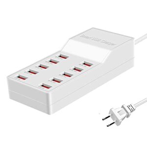 maxlax usb charger station,10-port 50w/10a multiple usb charging station,multi ports usb charger charging for smartphones，tablets，and other usb devices.