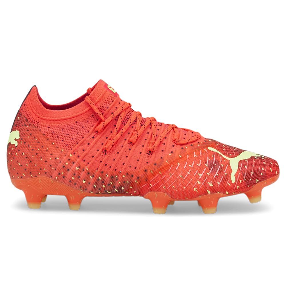 Puma Womens Future 1.4 Firm GroundArtificial Ground Soccer Cleats Cleated, Firm Ground, Turf - Orange - Size 8.5 M