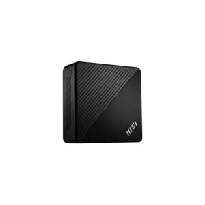 MSI Cubi N Ultrasmall PC, Intel Pentium N200, 4GB Memory, 128GB SSD, Dual Display, Windows 11 PRO Entry (ADL-005US), Black