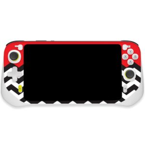 mightyskins skin compatible with logitech g cloud gaming handheld - red chevron | protective, durable, and unique vinyl decal wrap cover | easy to apply, remove, and change styles | made in the usa