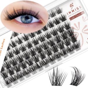 72 pcs lash clusters wispy, diy lash extensions individual cluster lashes wispy volume eyelashes for lash extension at home (d mix 10-16mm, a17)