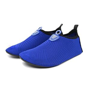 Women's Water Shoes Aqua Socks for Outdoor Beach Swim Surf Yoga Exercise Beach Swim Barefoot Sports Shoes（Royal Blue, 6.5-7.5
